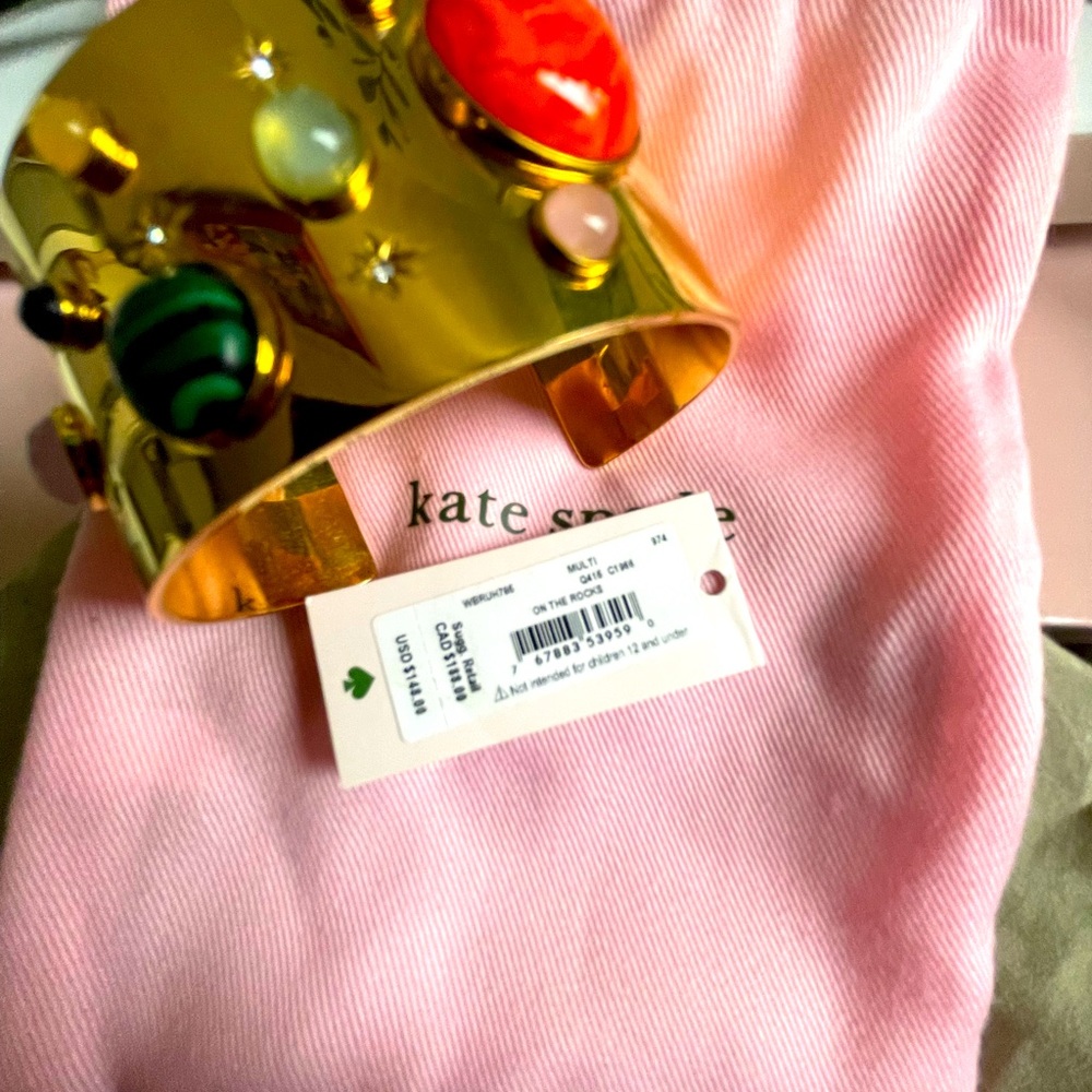 Beautiful Kate Spade MultiStone Bangle, NWT